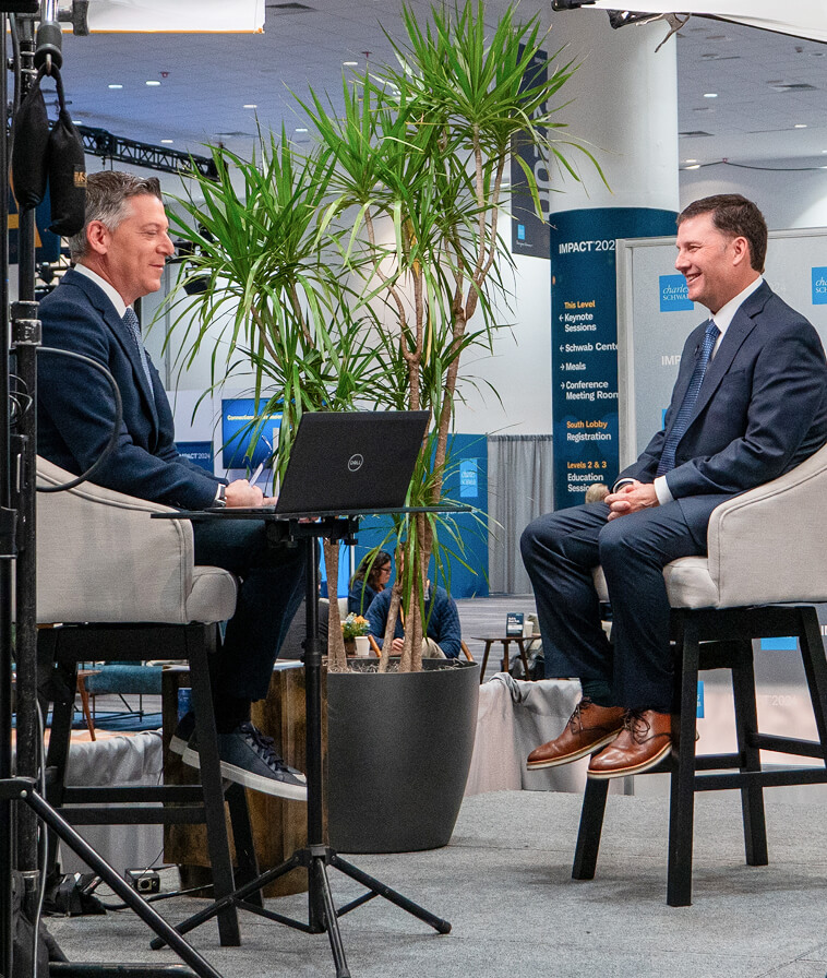 Interview in Media Village at IMPACT 2024.