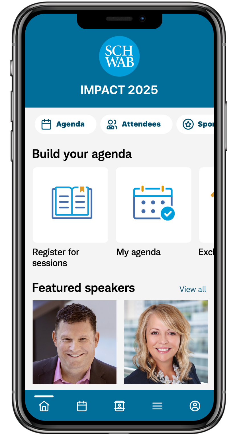 Build your agenda screen of mobile app on mobile phone.