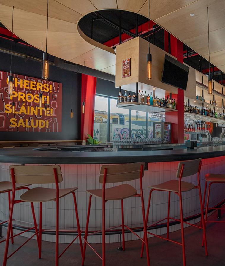 Left Hand Brewing Company interior.