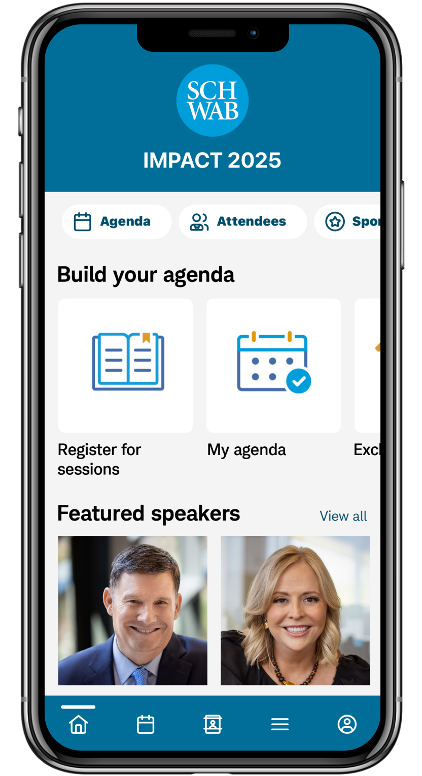 Build your agenda screen of mobile app on mobile phone.
