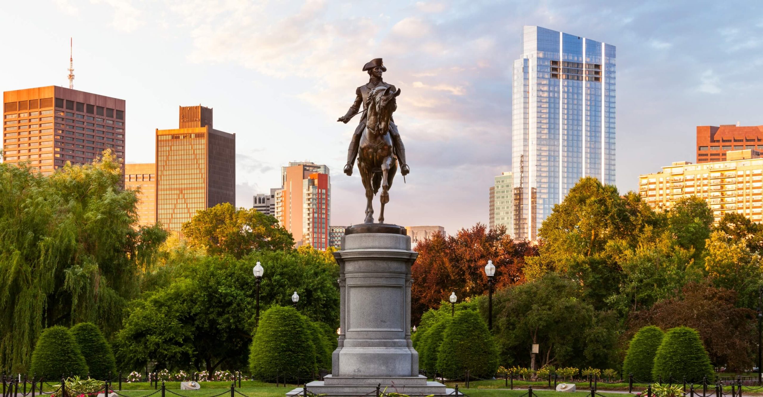 George Washington Statue, Boston Public Garden, Boston, Massachusetts.