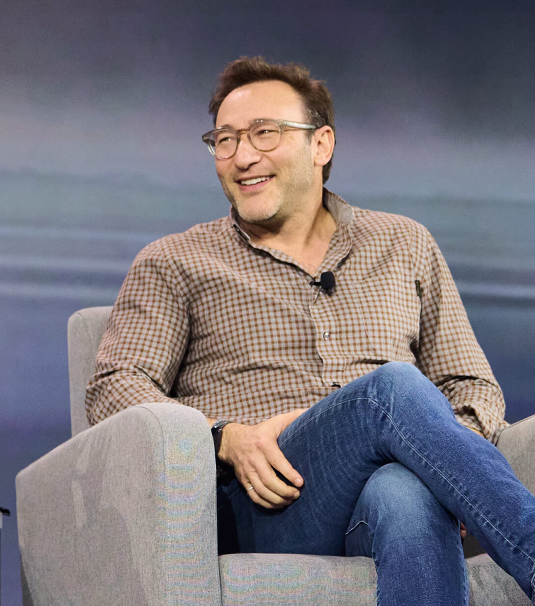 Simon Sinek, renowned leadership expert, author, and optimist, onstage at IMPACT 2025. Indicate your interest in speaking at IMPACT 2026.