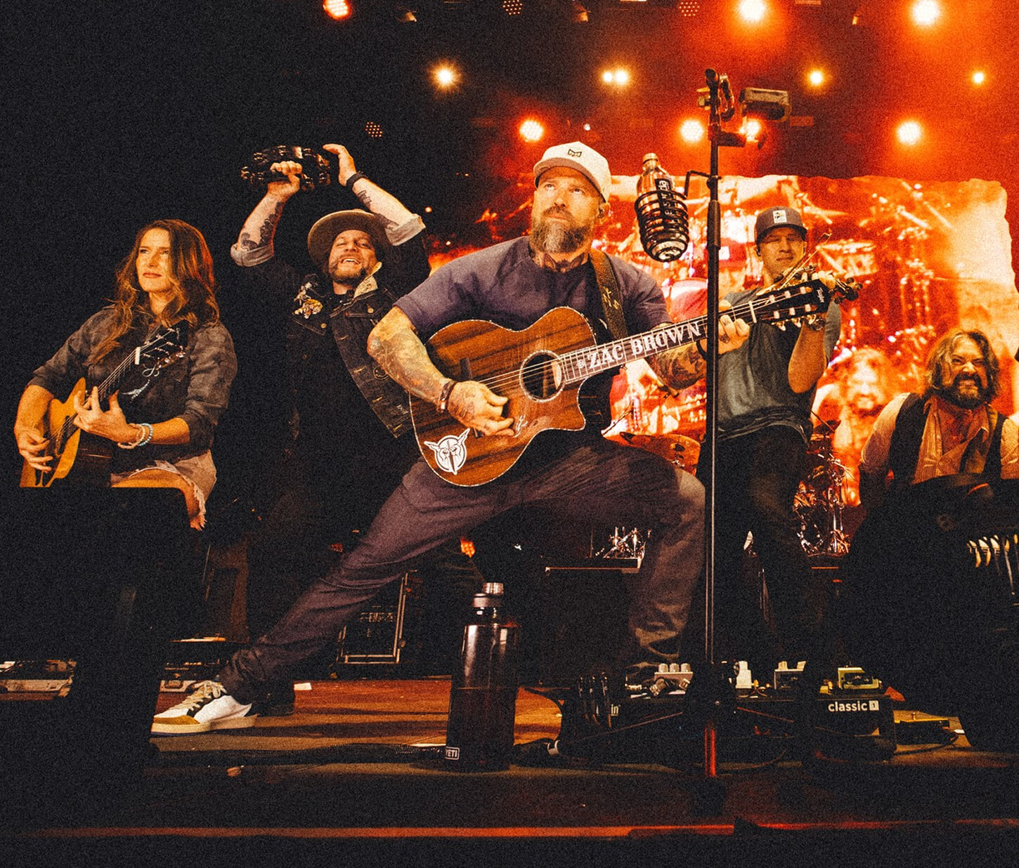 Zac Brown Band performing onstage.