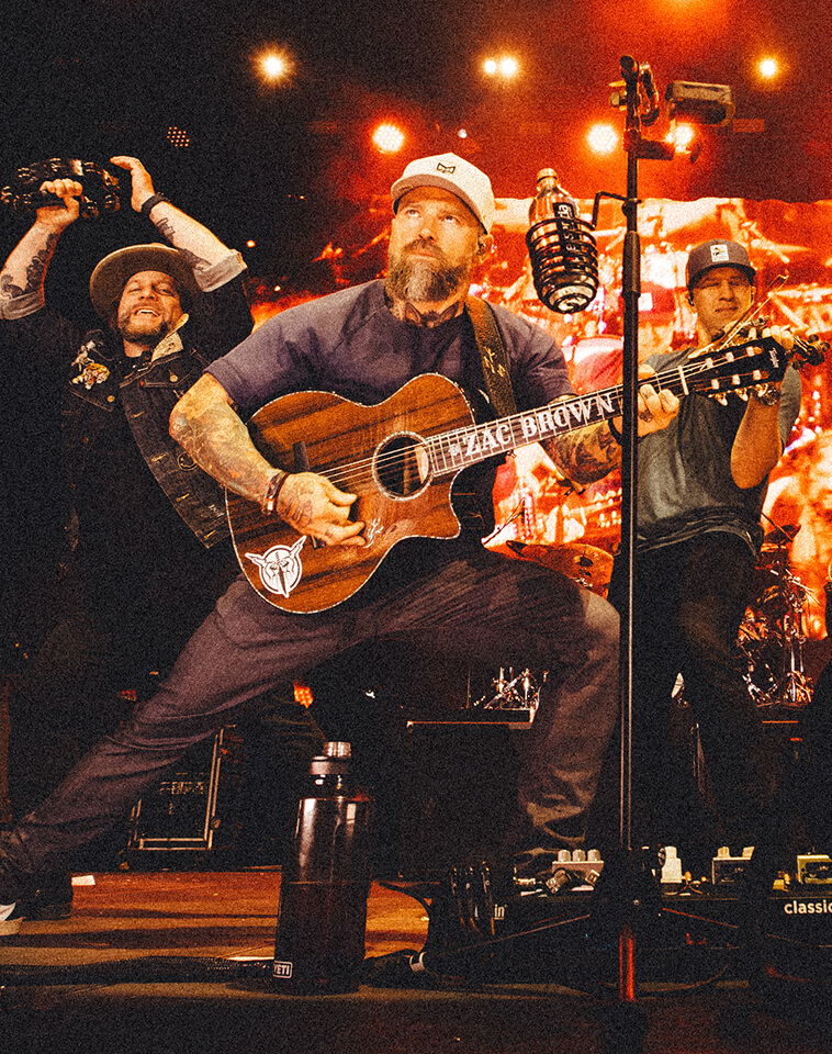 Zac Brown Band performing onstage.