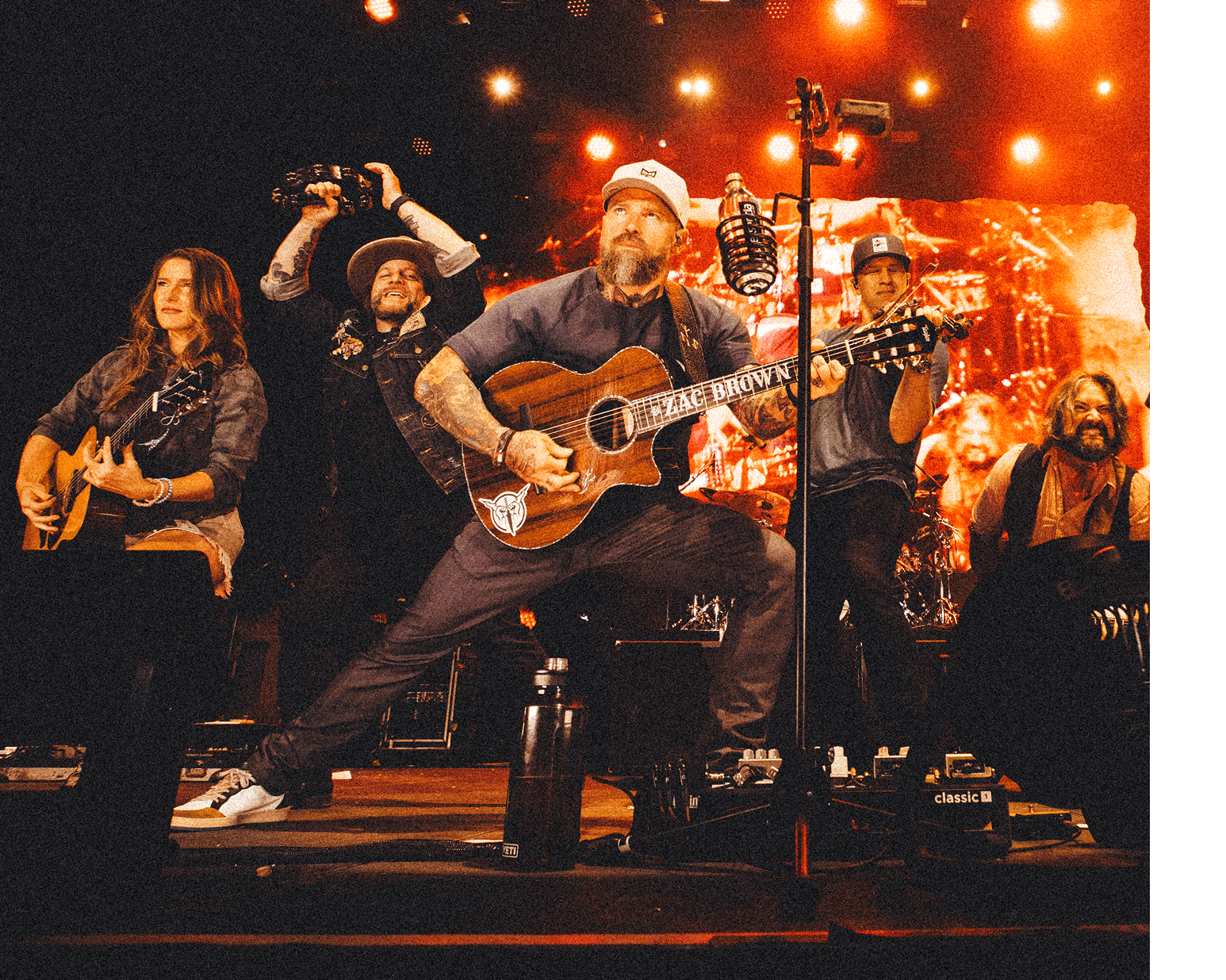Zac Brown Band performing onstage.